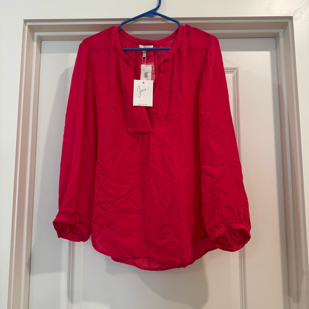 NWT Joie Bright Pink Blouse